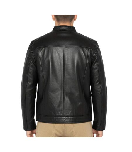 Blouson en cuir noir homme schott memphis