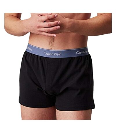 x3 boxers noir homme calvin klein jeans slim - l