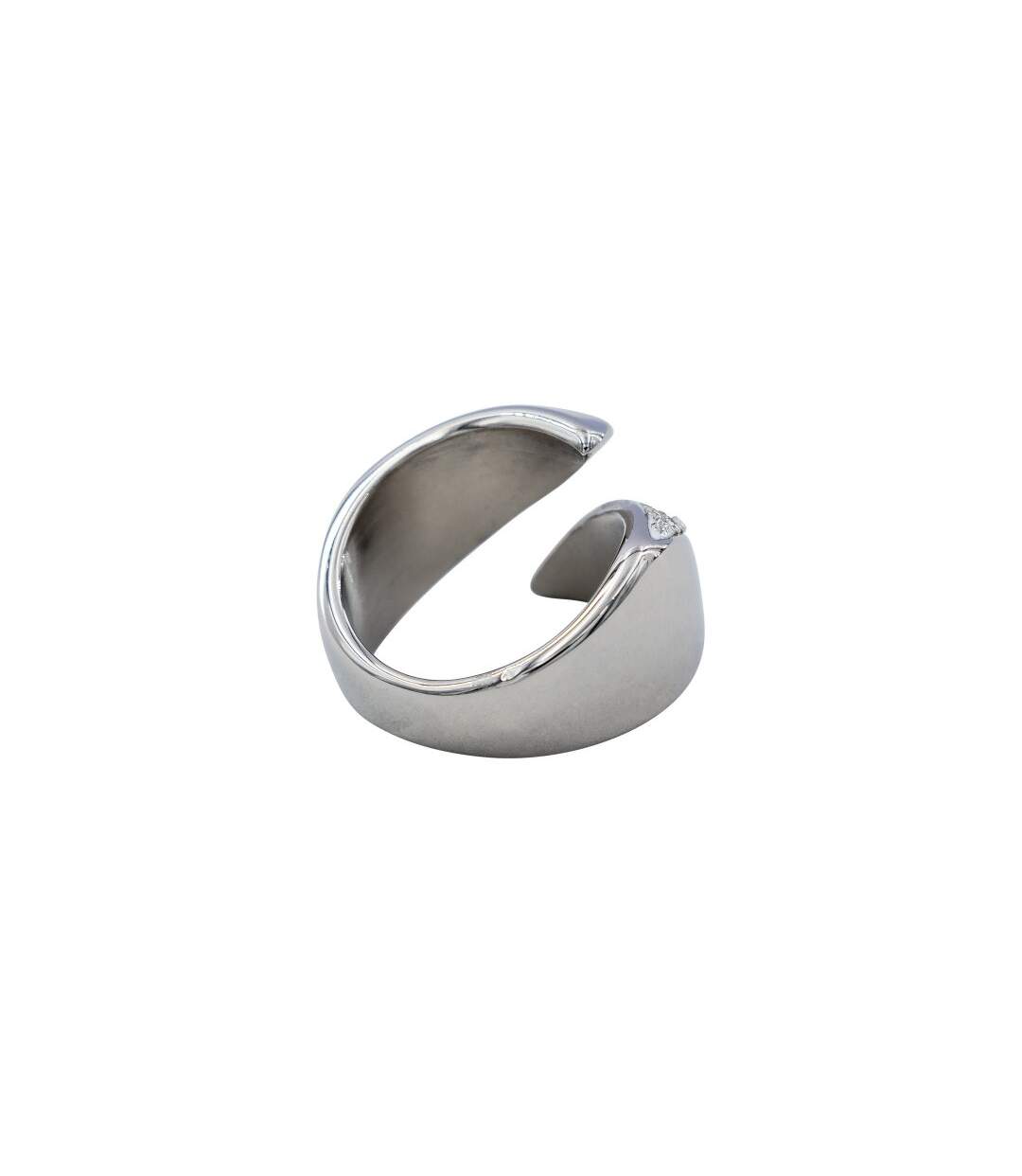 Bague Femme en Acier Ornée de Zirconium-3