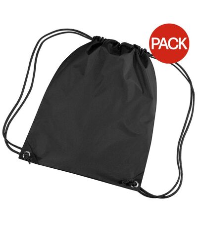 Lot De 2  Sac De Gym 11 Litres Taille Unique Noir Bagbase