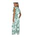 Combinaison Manches Ruchées Motif/style Floral Femme Vert AX Paris-3