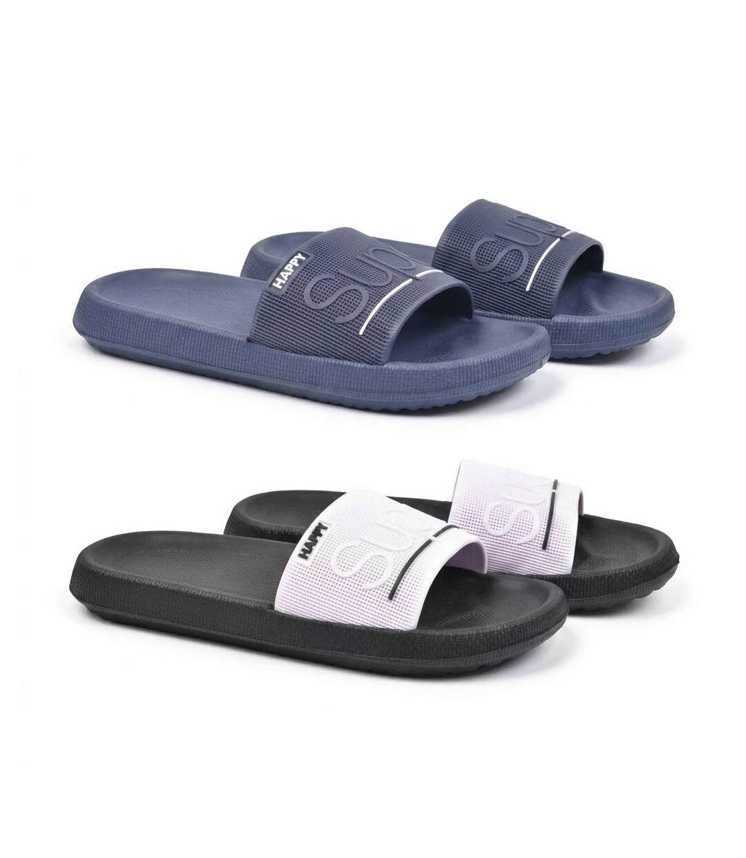 OZABI Pack 2 Paires Claquettes Adulte EVA Microperforée-1