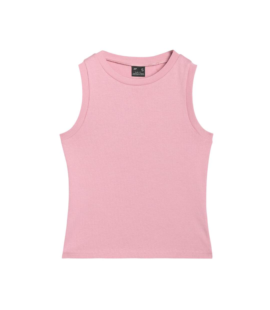 Débardeur Sans Manches F132 Femme Rose 4F-2