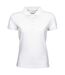 Polo à manches courtes 100% coton femme blanc Tee Jays-1