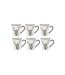 Vaisselle Cerf en porcelaine blanche et noire (lot de 6) Tasse