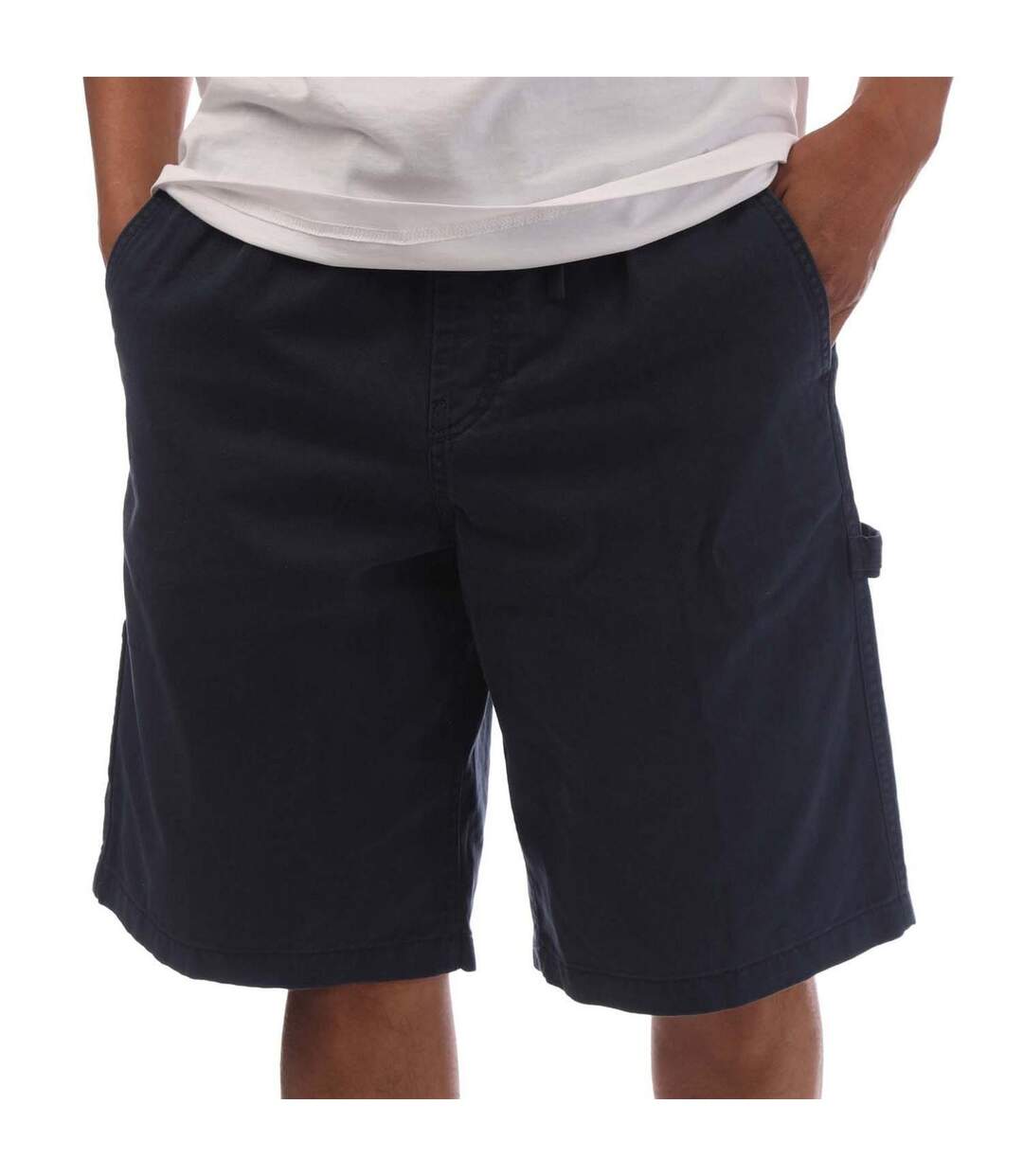 Mens Carpenter Heavy Twill Shorts Navy Timberland-1