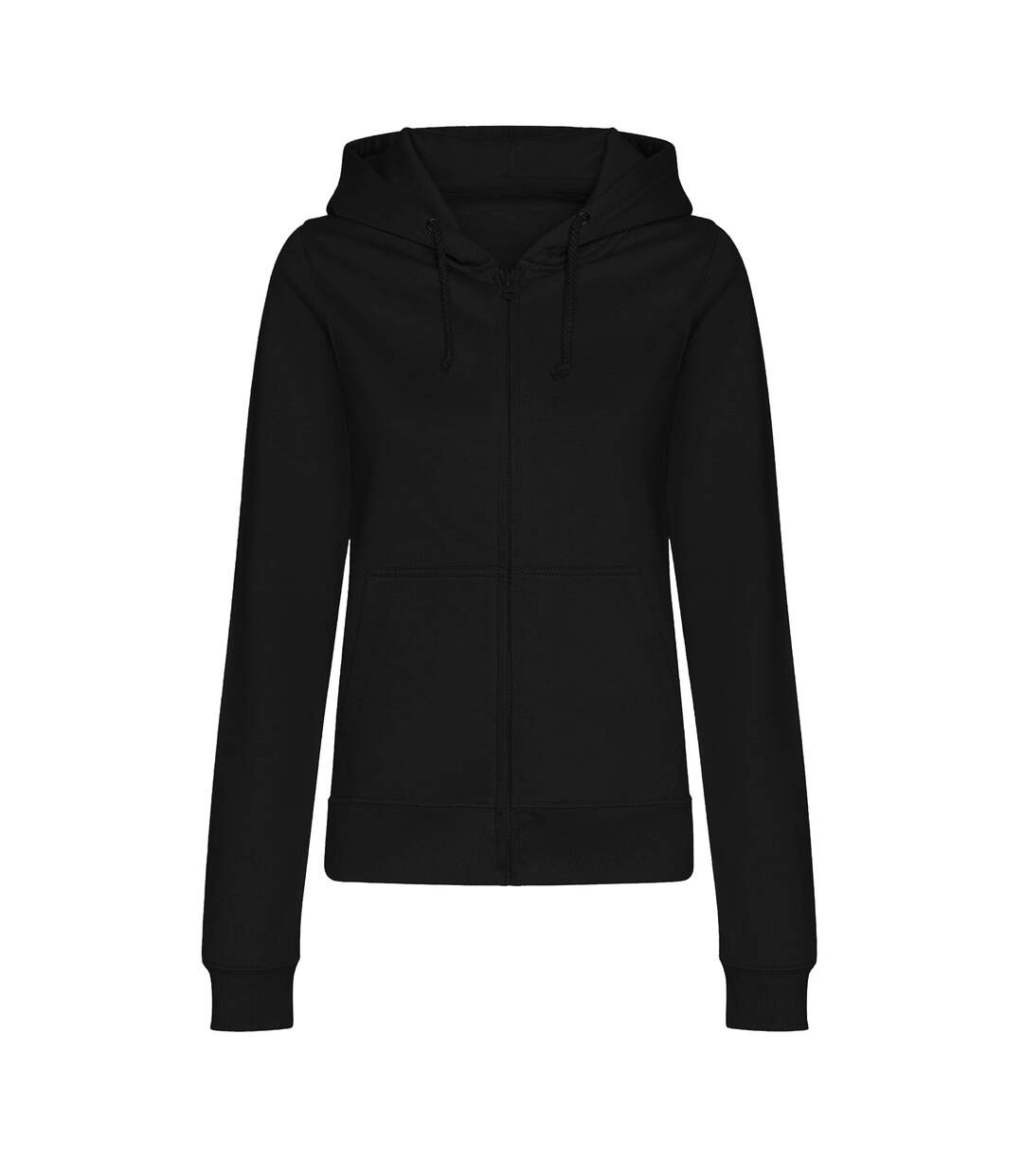 Womens/ladies college zoodie hoodie deep black Awdis