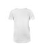 B&C Womens/Ladies Inspire Natural Cotton V Neck T-Shirt (White) - UTRW9114