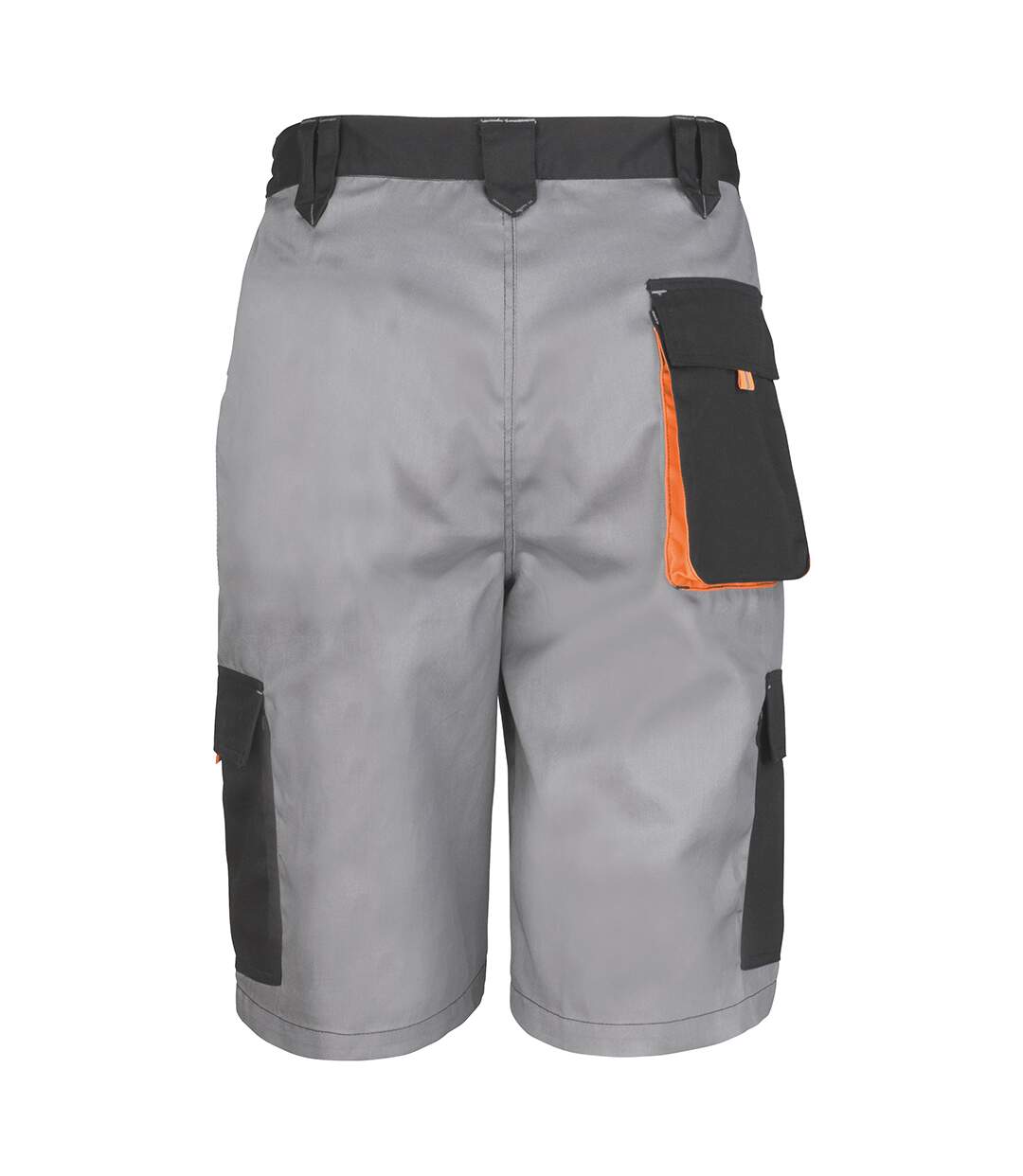 Work-guard lite short respirant coupe-vent adulte unisexe gris/noir/orange Result-2