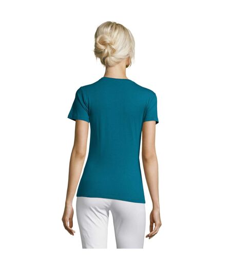 T-shirt Regent Femme Bleu Canard SOLS