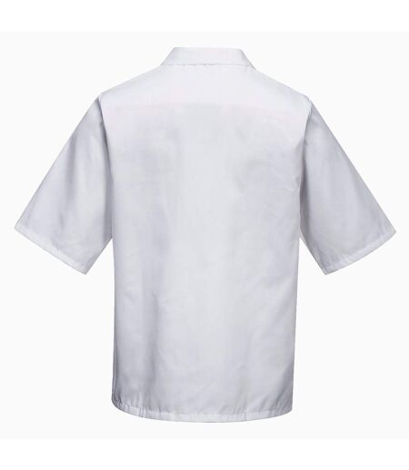 Unisex adult short-sleeved baker´s shirt white Portwest