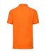 Mens pique polo shirt orange Fruit of the Loom