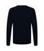Henbury Womens/Ladies 12 Gauge Fine Knit V-Neck Jumper / Sweatshirt (Navy) - UTRW660