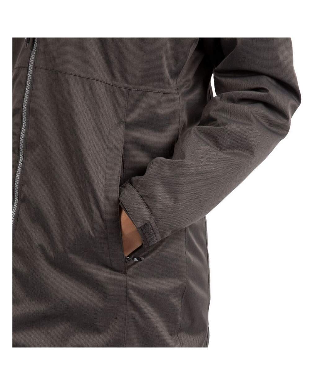 Womens/ladies wintry tp75 waterproof jacket dark grey marl Trespass-3