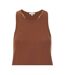 Débardeur Motif/style Chiné Femme Marron PJ Salvage-2