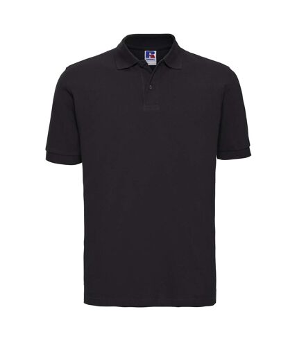 Russell Mens Classic Cotton Pique Polo Shirt (Black) - UTRW10056