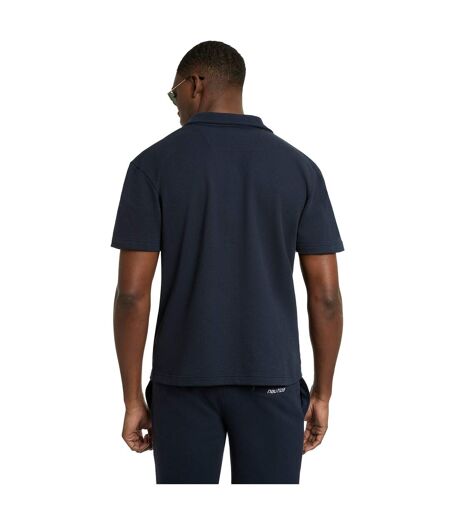 Mens Dundo Embroidered Short-sleeved Shirt Dark Navy Nautica