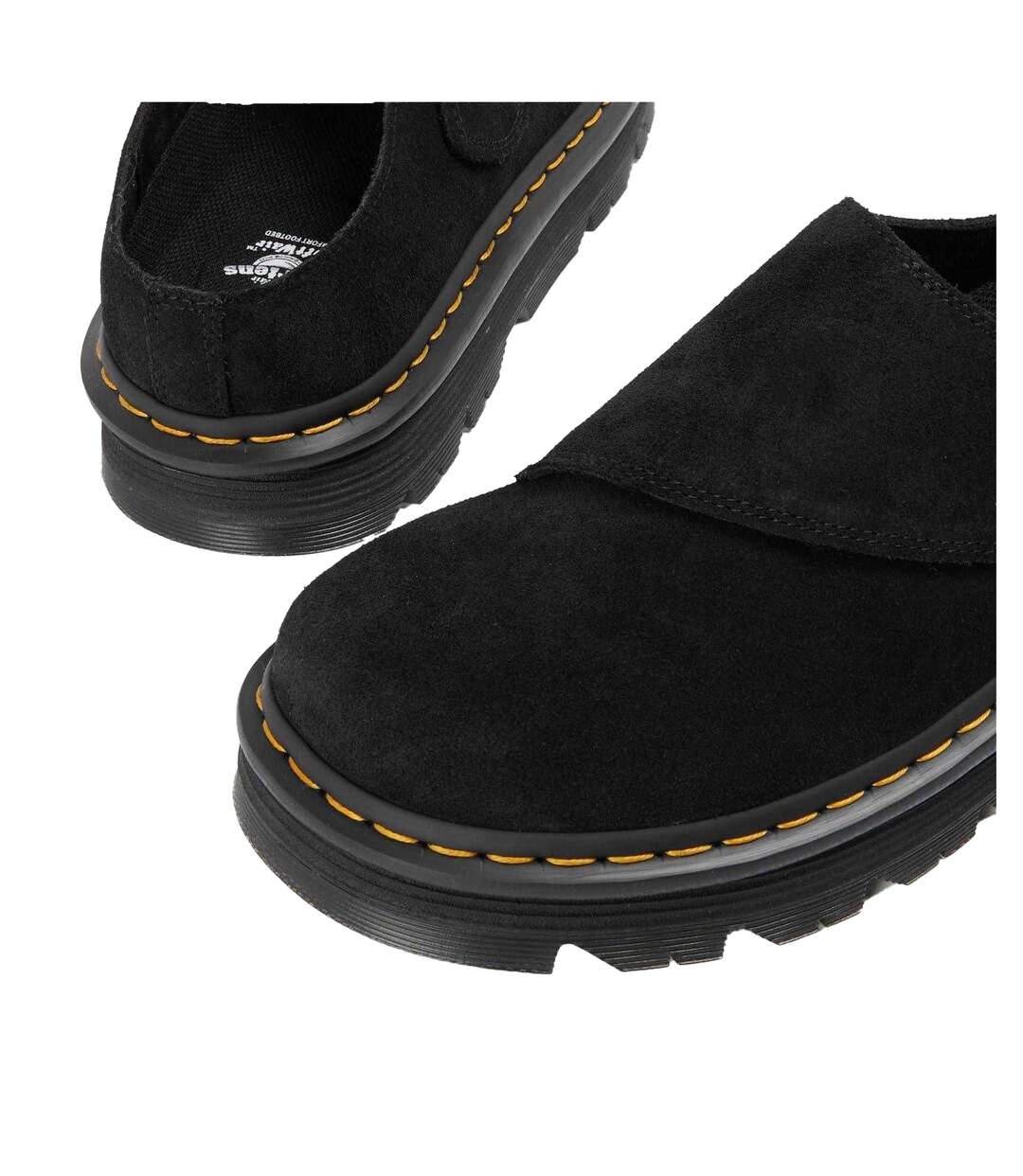 Unisex Adult Suede Platform Mules Black Dr Martens-3