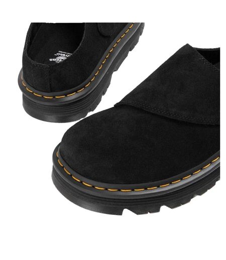 Unisex Adult Suede Platform Mules Black Dr Martens