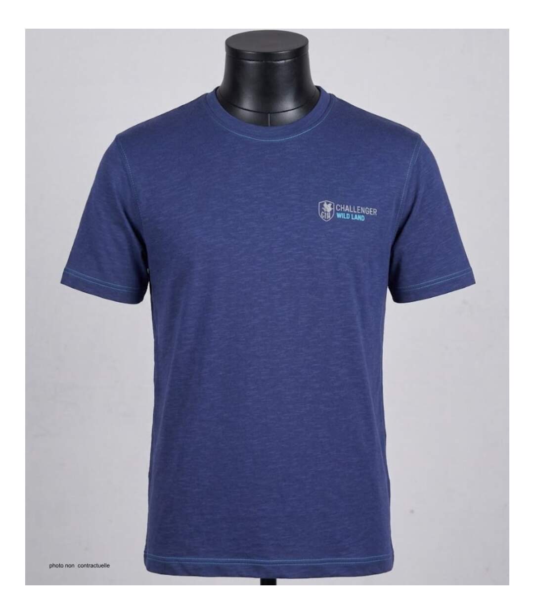 CHALLENGER SANCHO2 : Tee-shirt col rond en coton flammé pour un look texturé unique-3