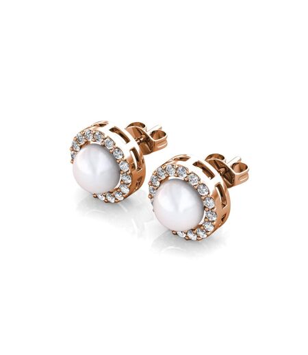 Boucles d'oreilles Circlet Pearl, Cristal d'Autriche, Perle d'imitation