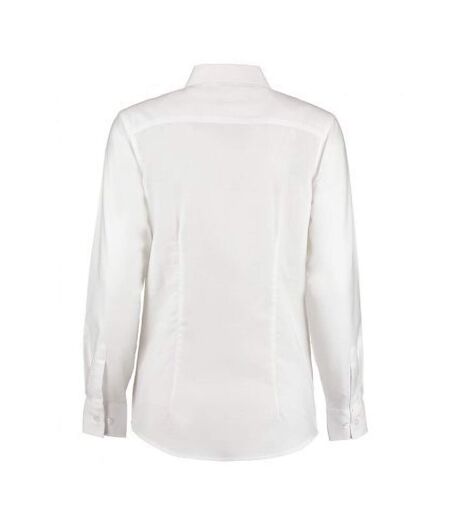Chemisier À Manches Longues Femme Blanc Kustom Kit