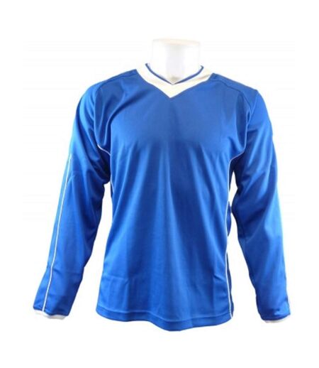 Maillot De Foot Adulte Bleu Roi Blanc Carta Sport