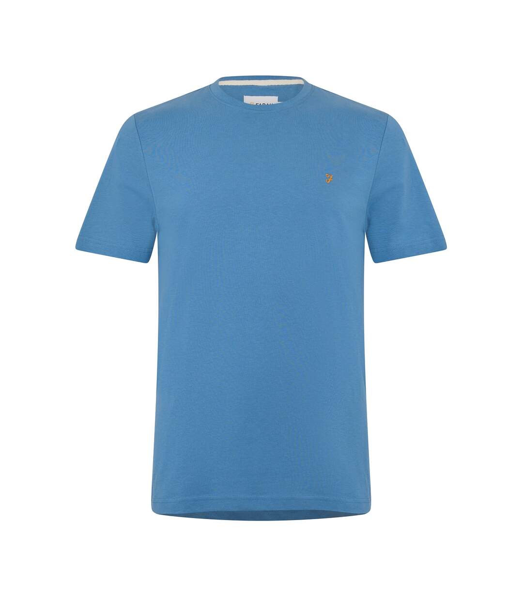 Mens Harrow Short-sleeved T-shirt Blue Farah-1