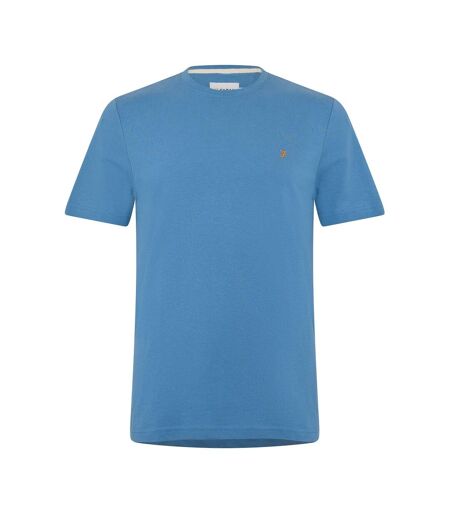 Mens Harrow Short-sleeved T-shirt Blue Farah