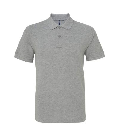 Asquith & Fox Mens Plain Short Sleeve Polo Shirt (Heather)