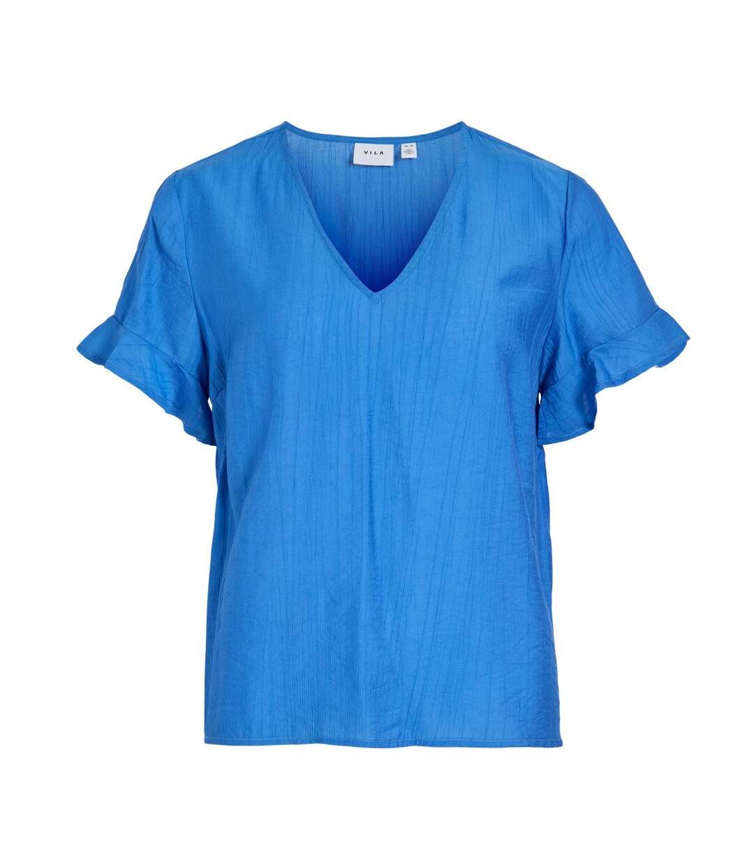 T-Shirt bleu femme  vila bavina nipi-1