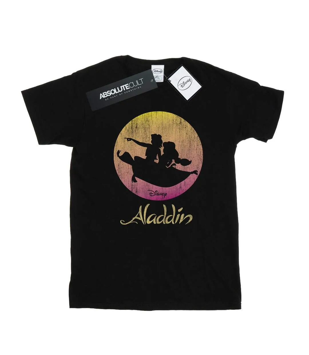 Disney - T-shirt ALADDIN FLYING SUNSET - Femme (Noir) - UTBI17287-1