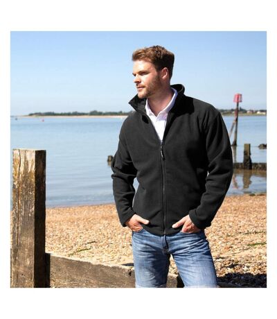 Result Mens High Grade Microfleece Horizon Showerproof Breathable Jacket (Black) - UTBC854