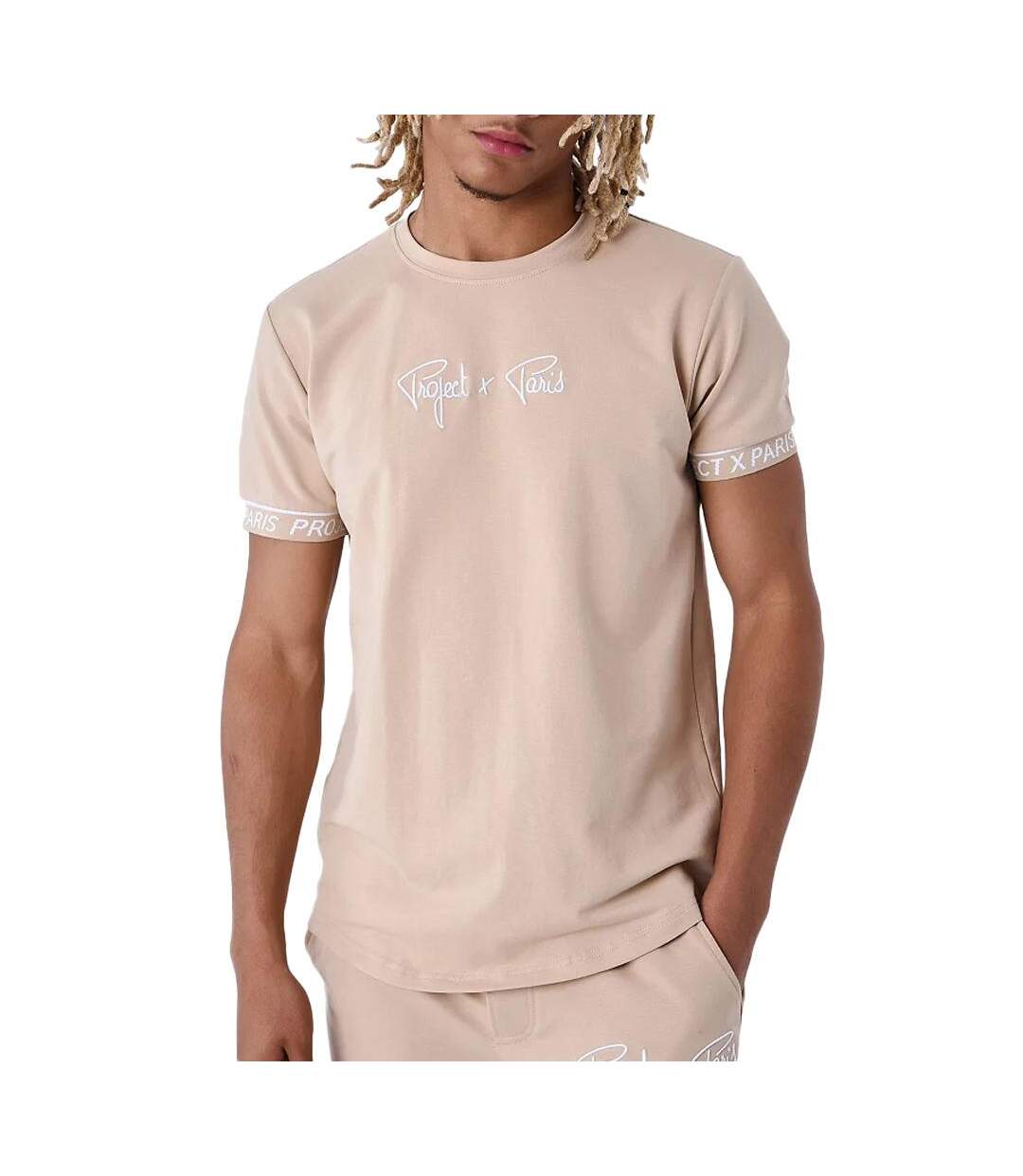 T-shirt beige homme project x paris 2310022 - l-1