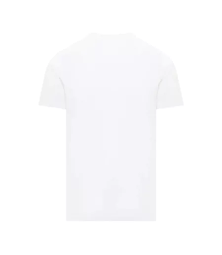 T-shirt Motif/style Logo Industry Denim Division Adulte Blanc Diesel