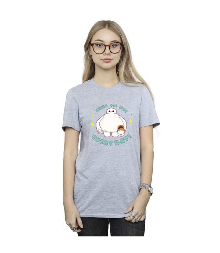 Disney - T-shirt BIG HERO BAYMAX HUGS EVERYDAY - Femme (Gris chiné) - UTBI15846