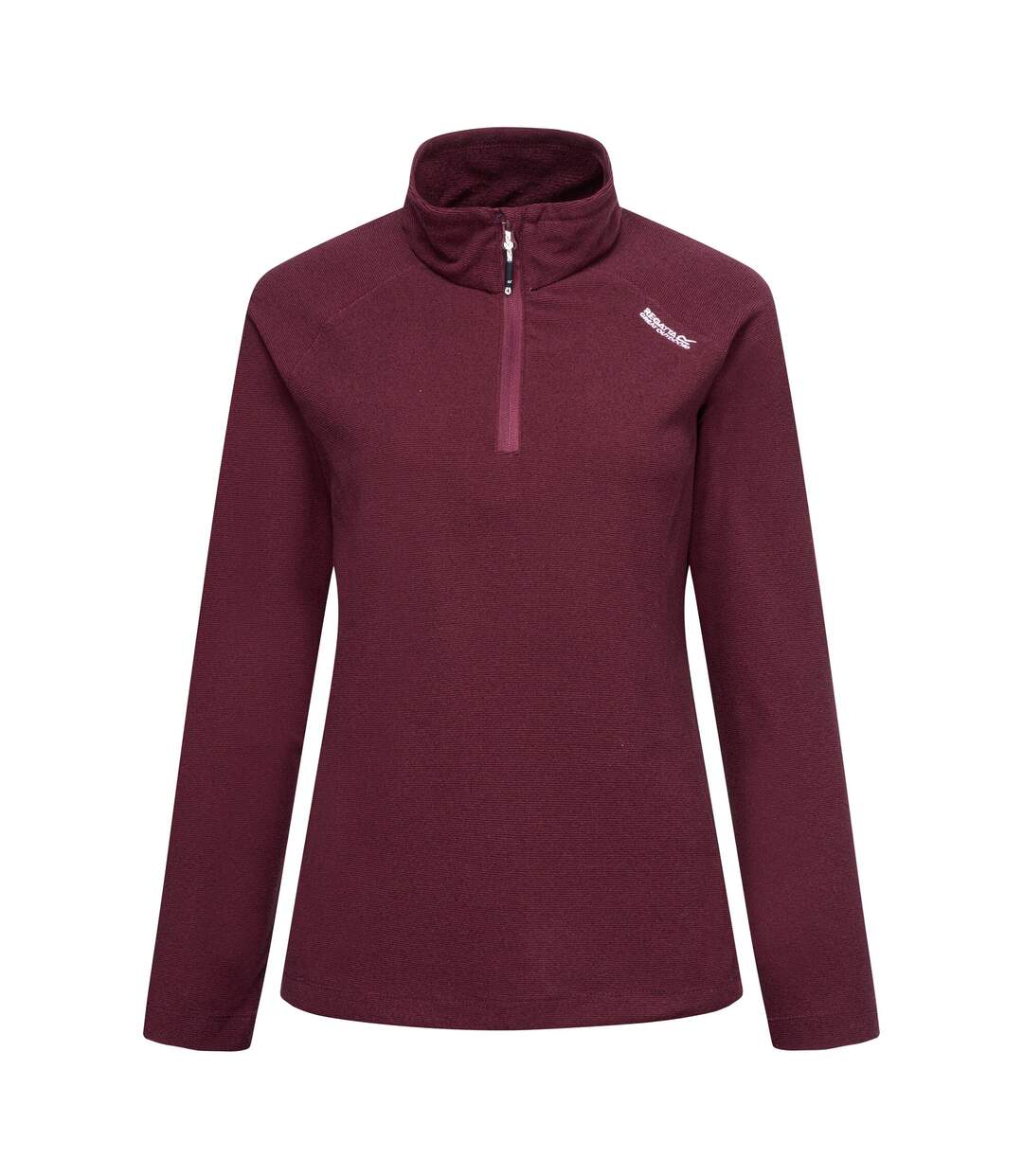 Haut Polaire À Col Montant Zippé Motif/style À Rayures Montes Femme Pourpre Regatta-2