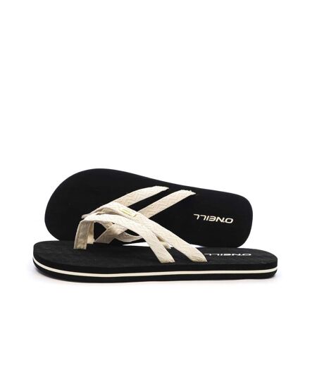 Tongs noires/beige o'neill femme ditsy strap