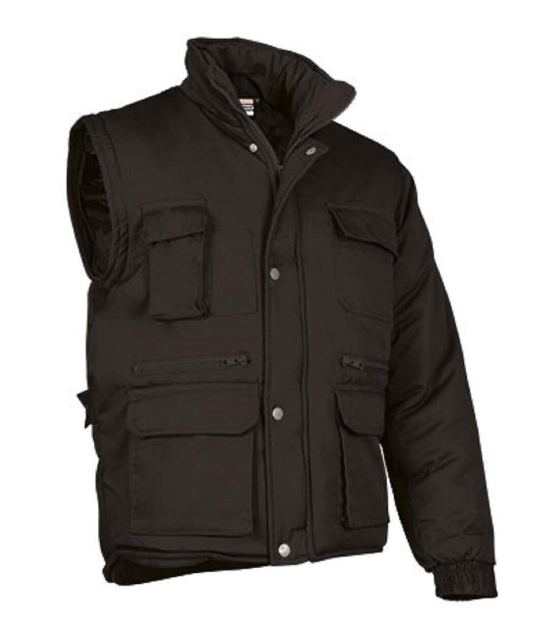 Veste matelassée manches amovibles - Homme - REF MIRACLE - noir