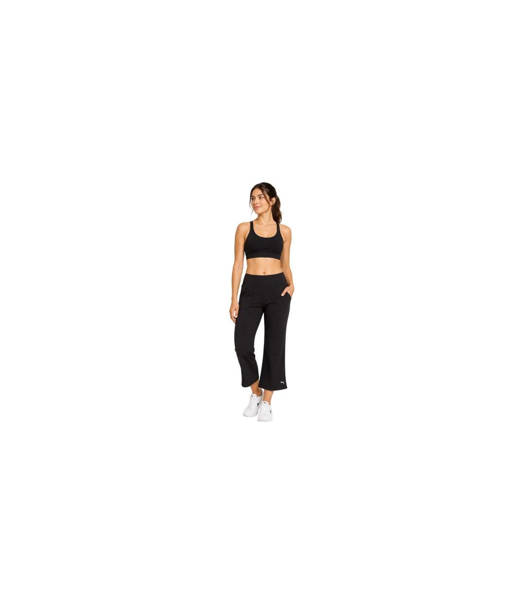 Womens/ladies Yogi Jogging Bottoms Pink Puma-1