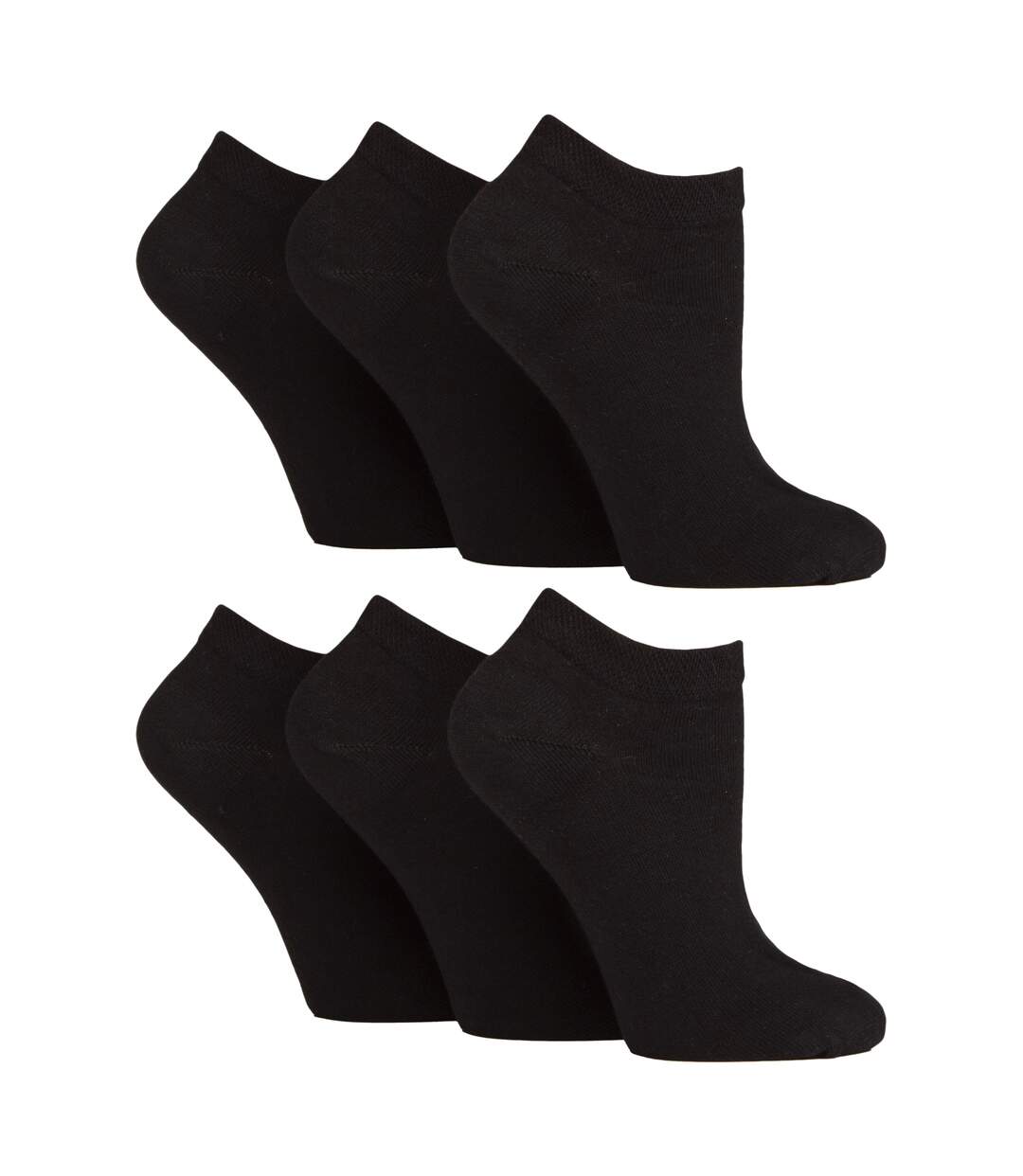 6 Pack Womens Diabetic Trainer Socks | Extra Wide Socks for Swollen Feet-1
