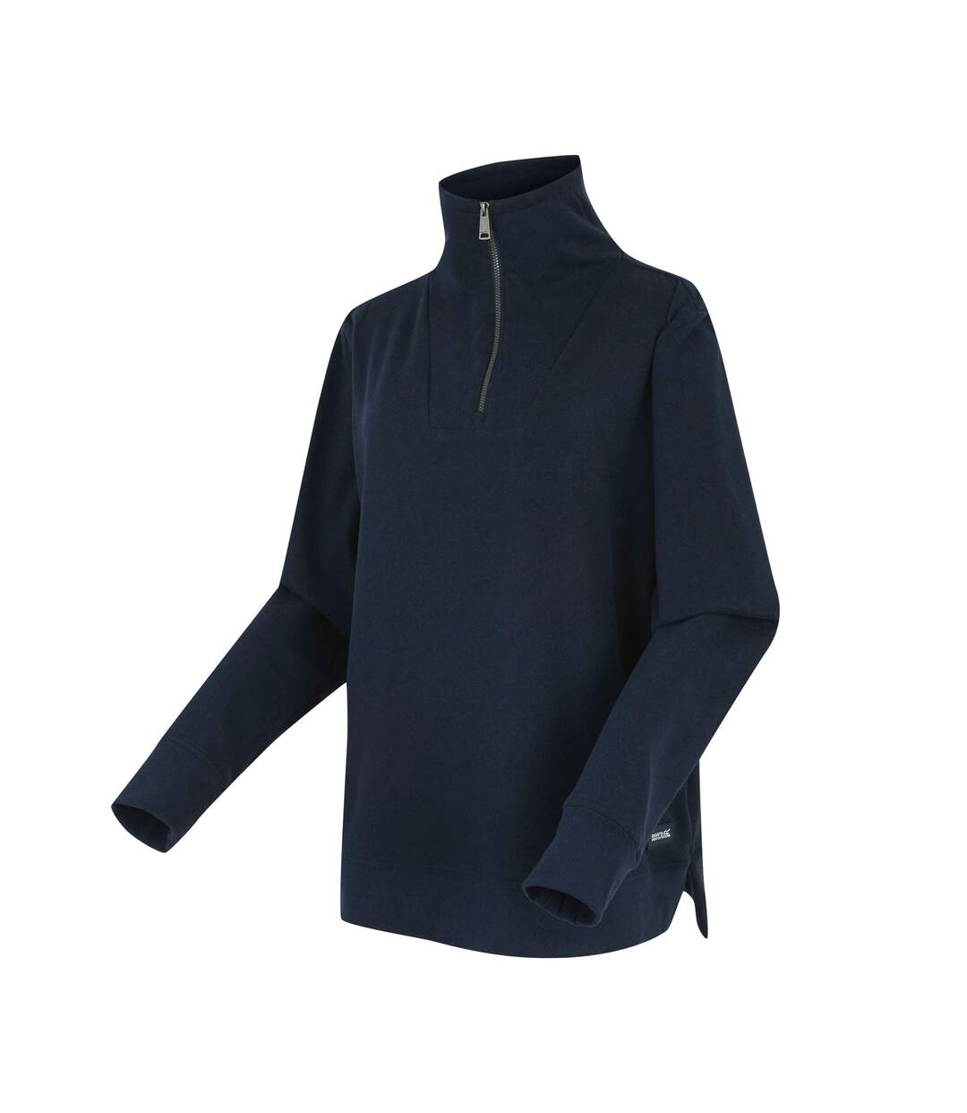 Womens/ladies Demmi Quarter Zip Fleece Top Navy Regatta-4