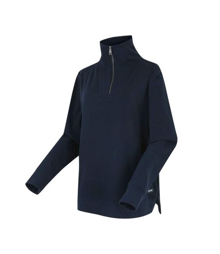 Womens/ladies Demmi Quarter Zip Fleece Top Navy Regatta