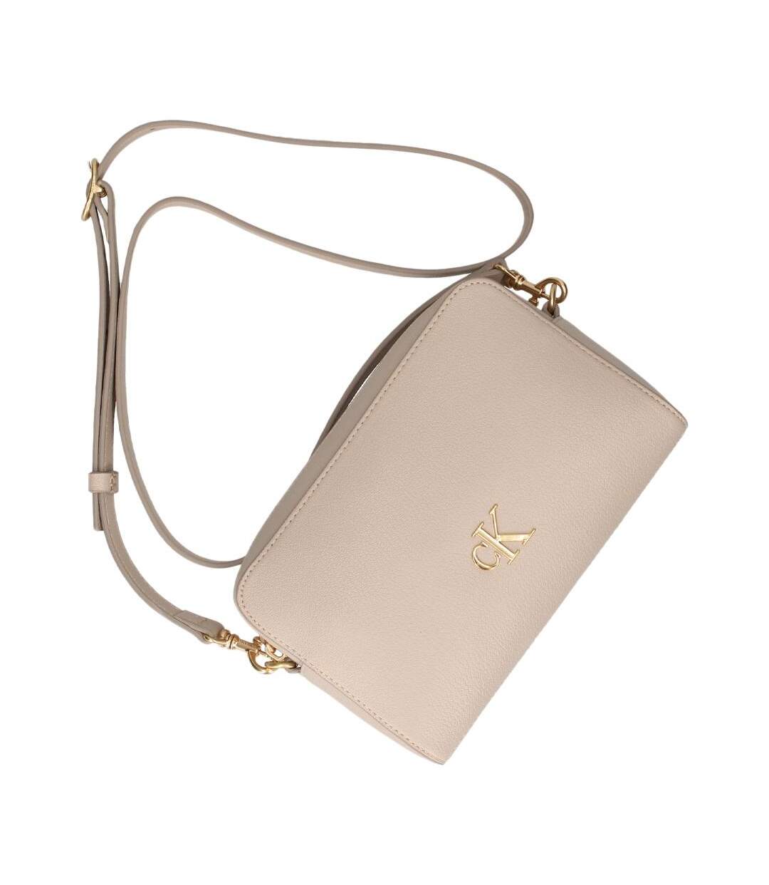 Sac à bandoulière marron clair femme calvin klein jeans minimal - taille unique-3
