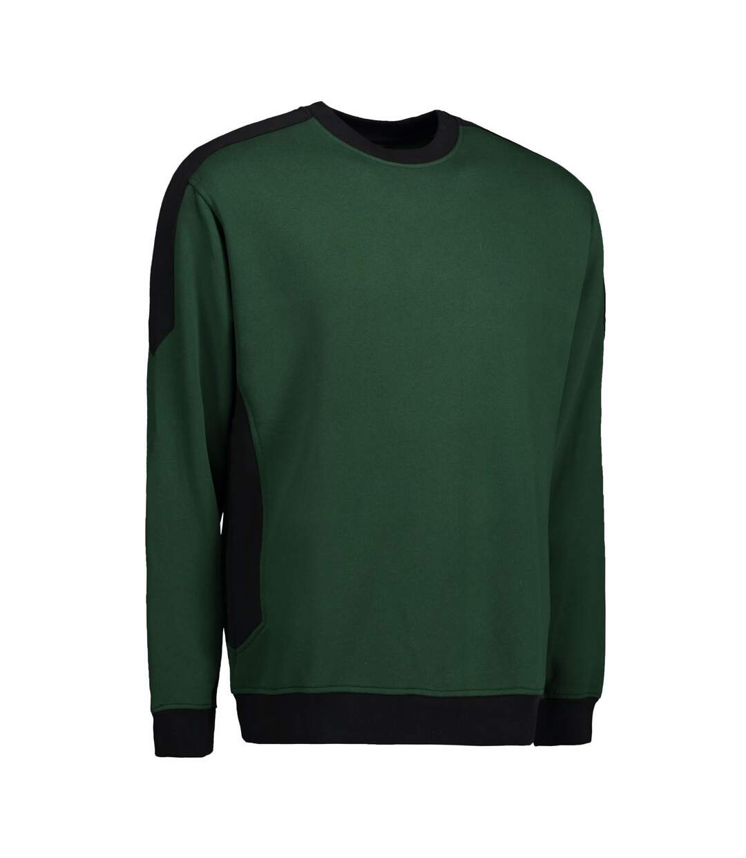 ID Mens Pro Wear Contrast Sweatshirt (Bottle green) - UTID149