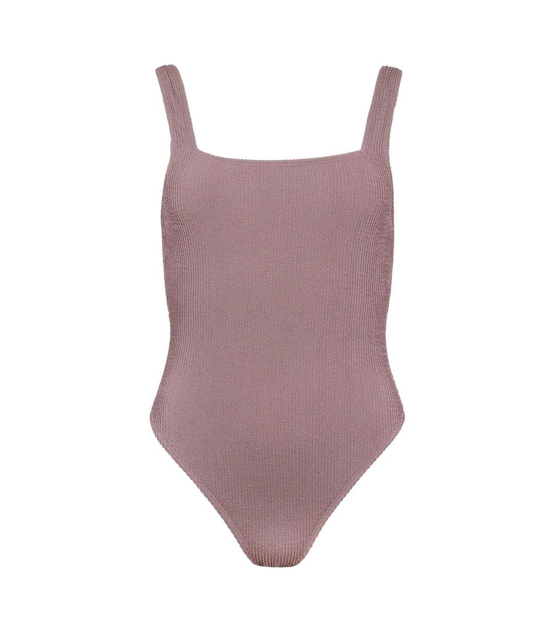 Womens/ladies Crinkled One Piece Swimsuit Mocha Jack Wills-2