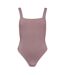 Womens/ladies Crinkled One Piece Swimsuit Mocha Jack Wills-2