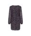 Robe marine/bordeaux femme only button-2