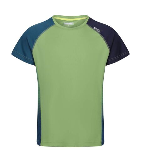 T-shirt corballis homme vert piquant / bleu marocain Regatta