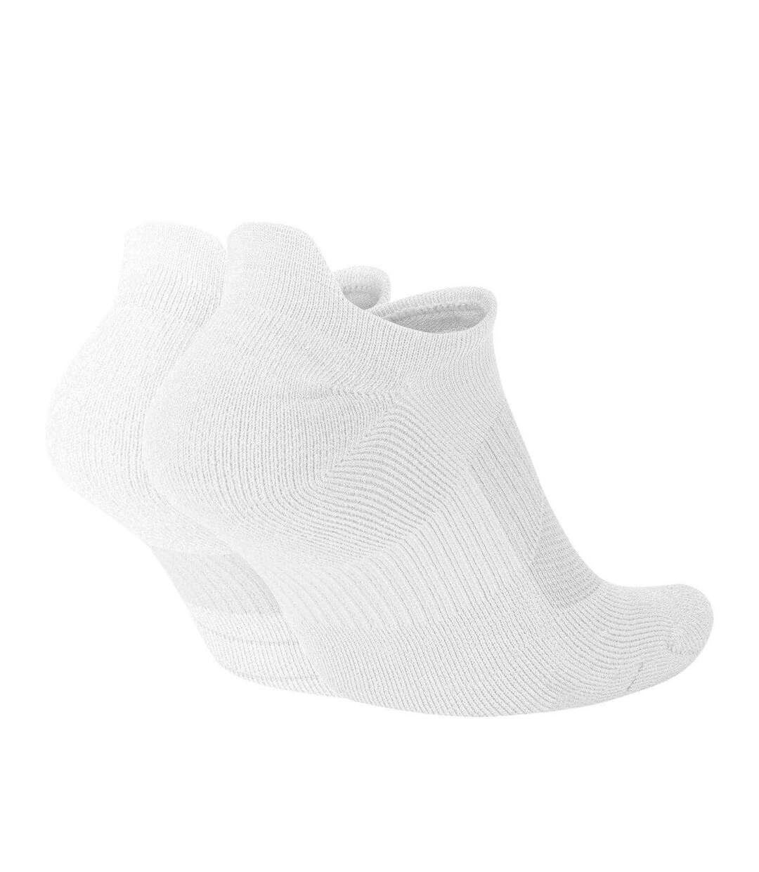 Lot De 2  Socquettes Discrètes Course À Pied Multiplier Adulte Blanc Noir Nike-2